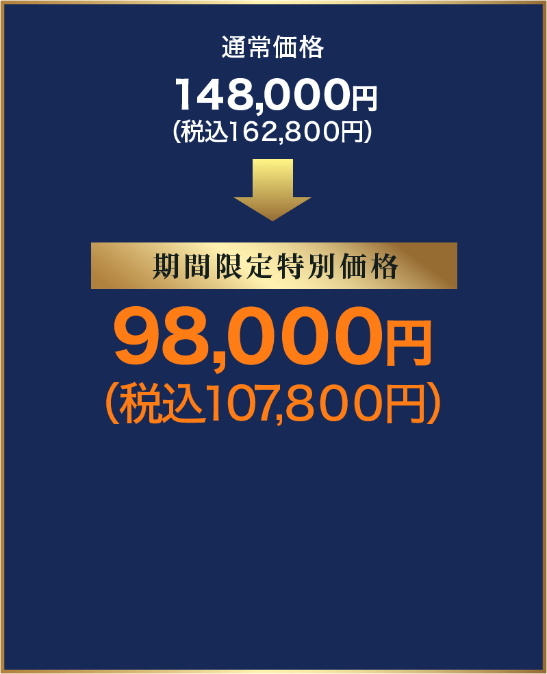 通常価格と期間限定価格