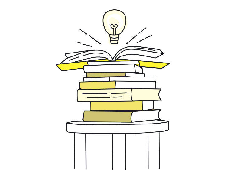 本の中から電球