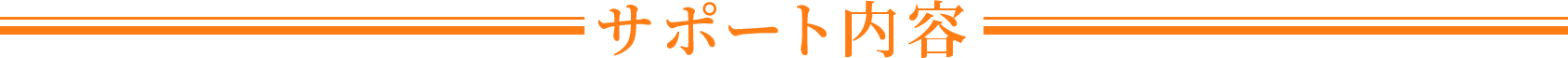 サポート内容